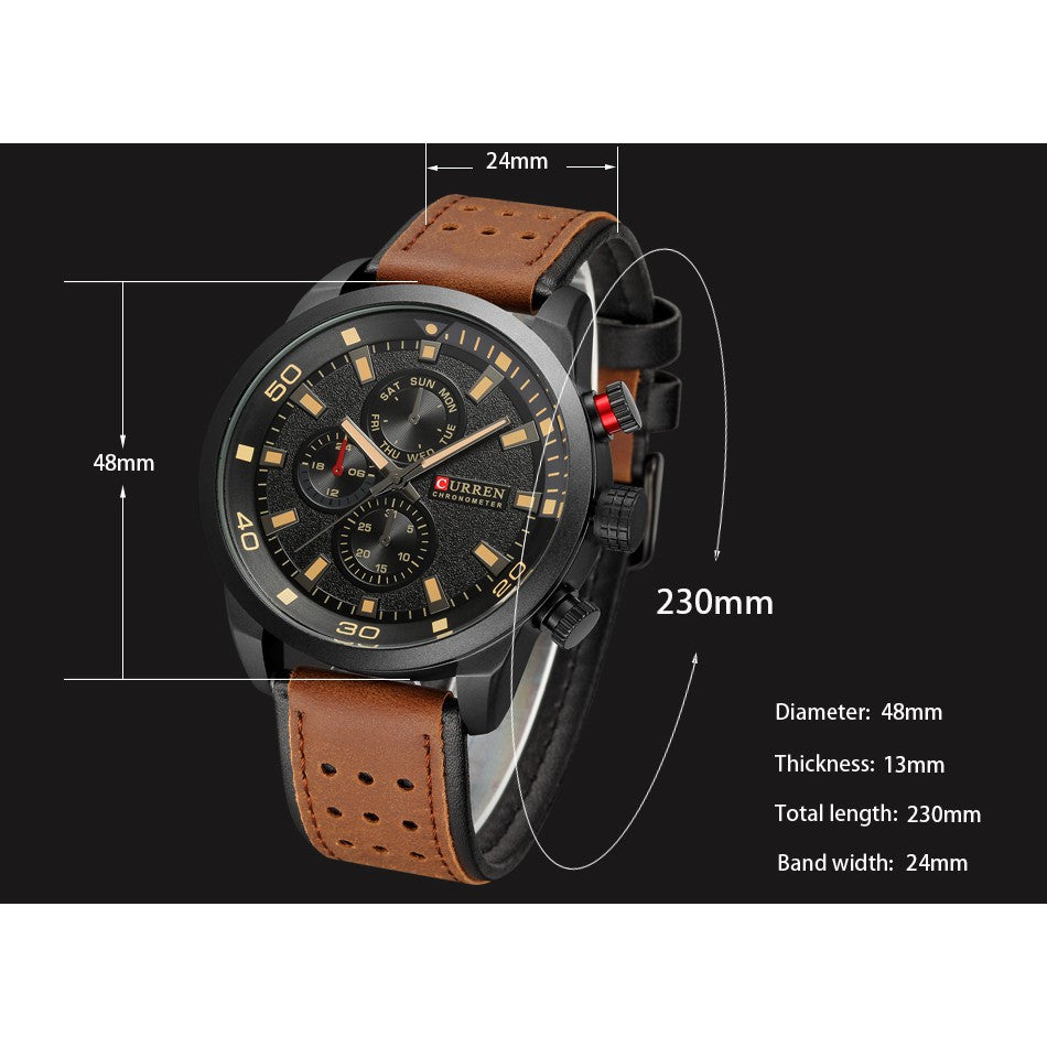 Reloj Curren X8250 – Poder y Elegancia para el Hombre Audaz